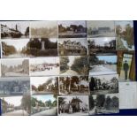 Postcards, a Staffordshire mix of approx. 55 cards with RP's of Cambell Place Stoke, Enville, High