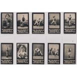 Cigarette cards, BAT, Danish Athletes (set, 50 cards, plain backs) (gd)