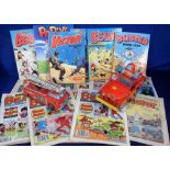 Toys and Comics, to include SH Japanese tin plate, battery operated fire engine (some light
