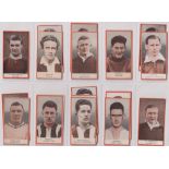 Cigarette cards, Phillips, Footballers (Package issues, all cut to size & on board), 110 different