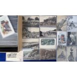 Postcards, a fine collection of approx. 500 cards of France with street scenes, rail stations,
