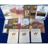 Horseracing, a collection of 17 racecards, 3 pre-War Newbury cards for 25 Sep 1931, 24 Sep 1932 & 22