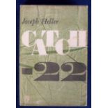 Books, Catch-22 1962 First UK Edition, original Second State dust wrapper with 5 reviews to the