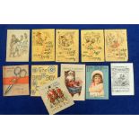 Trade booklets, USA, Clark's Spool Cotton, a collection of 11 miniature booklets inc. Rhymes for All