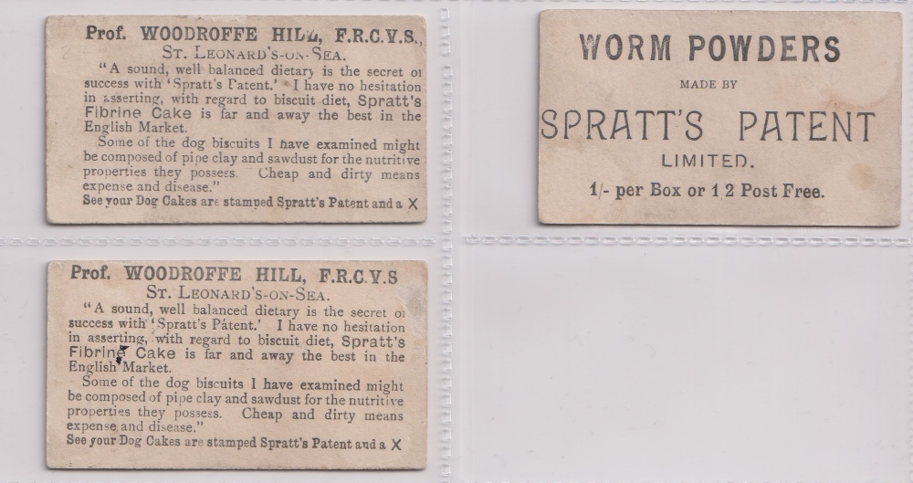 Trade cards, Spratt's, Prize Dogs, three cards, no 3 Newfoundland (slightly trimmed to bottom edge), - Image 2 of 2