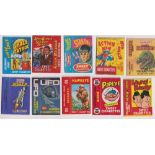 Sweet cigarette packets, a collection of 30 packets, hulls only, inc. Primrose Space Patrol, Amos