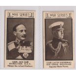 Cigarette cards, Themans, War Portraits, 2 cards, nos 6 General Sir Ian Hamilton & no 11 The Late