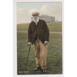 Postcard, Golf, Tom Morris ‘Old Tom’, colour, printed card by Millar & Lang, (unused, vg) (1)