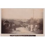 Postcard, an RP of Hungarian gipsies leaving Bewdley (gd)