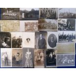 Postcards, Social History, a collection of approx. 200 RP cards inc. portraits, groups, family