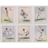 Cigarette cards, Wills, Lawn Tennis 1931, 'L' size (set, 25 cards) (vg)
