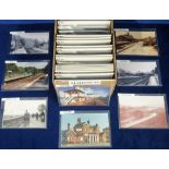 Photographs, Rail, approx. 200 b/w and colour images of stations listed alphabetically from Oakamoor