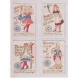 Trade cards, USA, Clark's Spool Cotton, a collection of 12 cards, Monday's Child (set of 7 cards),
