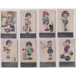 Cigarette cards, North Africa, Egypt, Papatheologou, Children (Comic artist drawn. Coloured images),