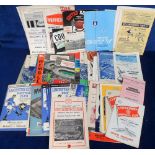 Football programmes etc, a collection of approx. 100 programmes, mostly early 1960's, good range