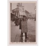 Postcard, London Life, RP, Sandwich Board Man, Rotary Photographic Series, no 10513-40 (unused,