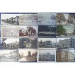 Postcards, Berkshire, a selection of 16 cards inc. 11 RP's including Caversham Rd Reading, WW1