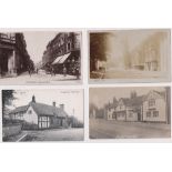 Postcards, Cheshire, 6 cards including 5 RP's, subsidence at Northwich, Stanley Arms Hotel