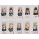 Cigarette cards, Player's, England's Naval Heroes (Descriptive, Narrow) (set, 25 cards) (gd/vg)