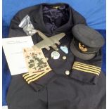 Aviation Ephemera to include Laker Airways cap, a B.O.A.C. Stewards jacket, a vintage part built