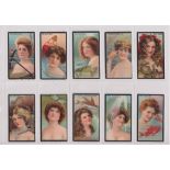 Cigarette cards, BAT, Beauties, Marine & Universe Girls (set, 50 cards) (gd)