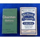 Cigarette packets, R.J. Lea Ltd, 'live' full pack of 10 Chairman Juniors Cigarettes (including