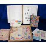 Stamps, Lighthouse album for 'Deutschland' with pre-printed pages 1872-1945 together with a box of
