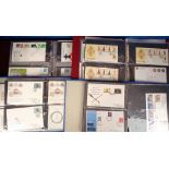 Stamps, Collection of GB First Day Covers, housed in 7 albums, includes 1 set of cigarette cards.