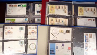 Stamps, Collection of GB First Day Covers, housed in 7 albums, includes 1 set of cigarette cards.