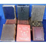 Photograph Albums, 8 Victorian/Edwardian leather albums, some with photographs (approx. 70 in total)