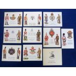 Postcards, a fine collection of 10 Regimental Booklets in the History & Traditions style and