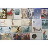 Postcards, Foreign, an interesting selection of 38 cards of Italy, with a good mix of Military