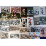 Postcards, a mainly Scottish ethnic and agricultural selection of 37 cards incl. military costume,