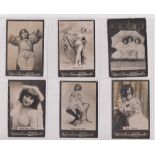 Cigarette cards, Ogden's, Guinea Gold, large size cards, Actresses, List 365X, 18 different cards