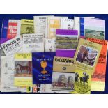 Horseracing racecards, a collection of 100+ racecards all 1960/70's, many different courses with a