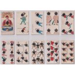 Cigarette cards, USA, Kinney, Harlequin Cards, 1st Series (set, 52 cards) (gd/vg) (52)