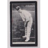 Cigarette card, Smith's, Champions of Sport (blue back) type card Victor Trumper, Cricket (sl edge