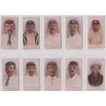 Cigarette cards, Wills, Cricketers 1896 (set, 50 cards) (some slight age toning, two few with slight