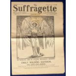 Suffragette Movement, 'The Suffragette' newspaper No.35-Vol 1 dated Friday June 13, 1913 edited by