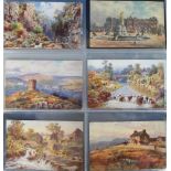 Postcards, a selection of approx. 258 UK and foreign topographical cards illustrated by H.B.