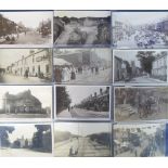 Postcards, a Northern counties mix of 12 cards all RP's including High St Spennymoor, Leyburn,