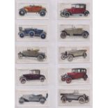 Cigarette & trade cards, Motoring, 8 sets, Lambert & Butler, Motor Cars, 3 sets, 2nd Series (25-50),