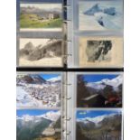 Postcards, Switzerland, a mixed age collection of approx. 430 cards in 6 modern albums (9.5" x 8.5")