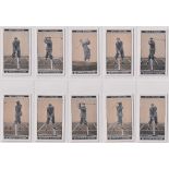 Cigarette cards, Morris, Golf Stroke Series (set, 25 cards) (gd/vg)