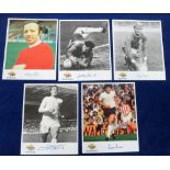 Football autographs, England 1966 World Cup winners, signed Autographed Editions photo cards, Gordon