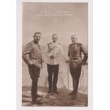 Postcard, Russia, RP, Prince Ferdinand (Romania), Tsar Nicholas II (Russia) and King Carol I (