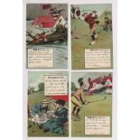 Postcards, Golf, Comedy The Rules of Golf by Charles Crombie, Series 1857 set of 6 postcards,