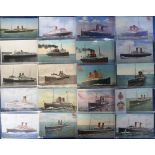 Postcards, a selection of approx. 80 Isle of Man shipping cards, incl. SS Viking, Tynwald, Snaefell,