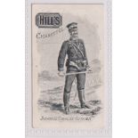 Cigarette card, Hill's, Japanese Series (black & white, Lind Back), type card, Japanese Cavalry