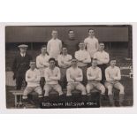 Postcard, Football, Tottenham Hotspur, 1920-21, photographic teamgroup card by W.J. Crawford (